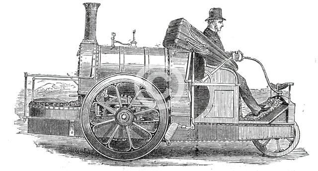 Locomotive Steam-carriage for common roads, built for the Earl of Caithness, 1860. Creator: Unknown.