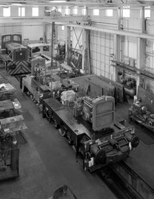 Locomotives being assembled at the Thomas Hill factory, Kilnhurst, South Yorkshire, c1960s. Artist: Michael Walters