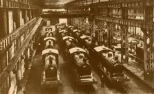 Locomotives Ready for Shipment Overseas c1930. Creator: William George Armstrong