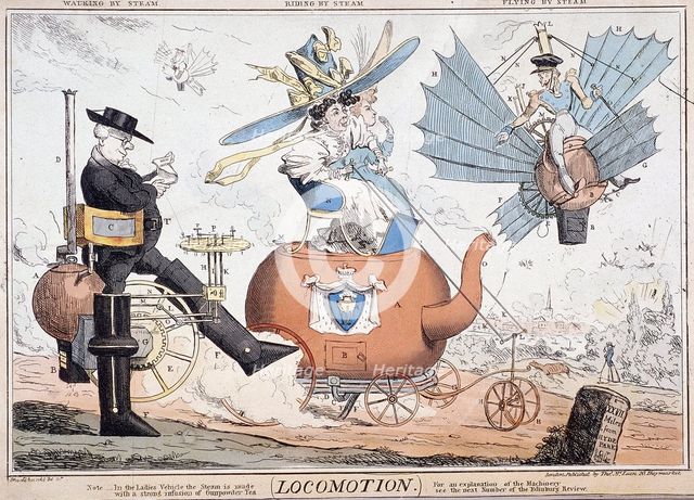 'Locomotion', London, c1820. Artist: George Cruikshank