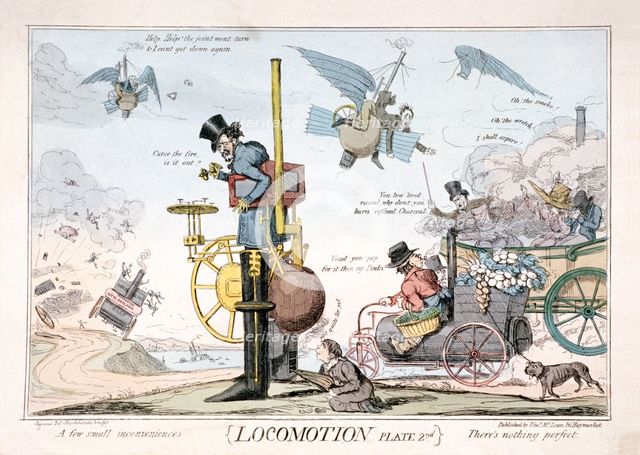 'Locomotion', London, c1820. Artist: George Cruikshank