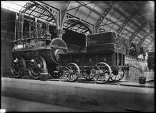 Locomotion No 1, York Railway Station, 1900-1940. Creator: Edwin Dockree