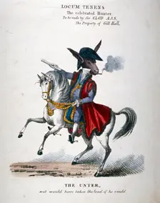 Locum Tenens, the celebrated Hunter 1830. Artist: Anon