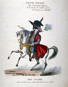 Locum Tenens, the celebrated Hunter 1830. Artist: Anon