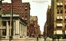 Locust Street, St Louis, Missouri, USA, 1911