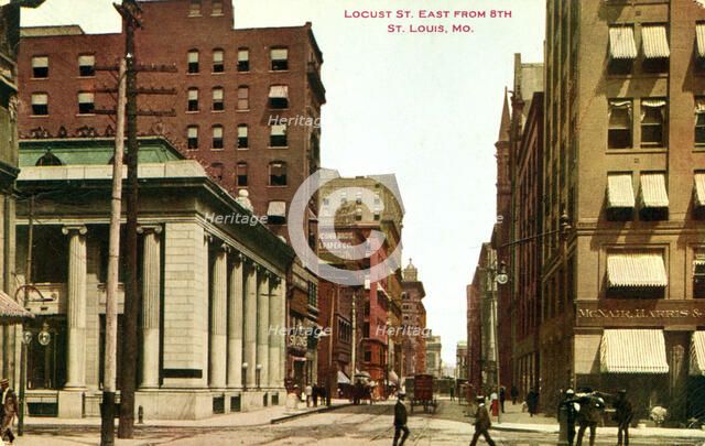 Locust Street, St Louis, Missouri, USA, 1911. Artist: Unknown