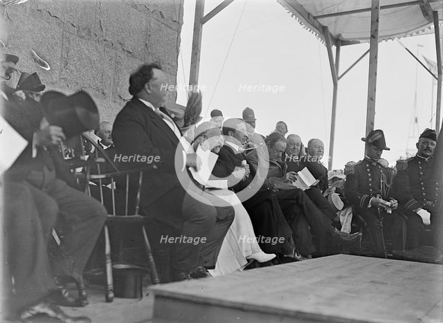 Lodge, Henry Cabot, Rep. from Massachusetts, 1887-1893; Senator, 1893-1924, 1910. Creator: Harris & Ewing.
