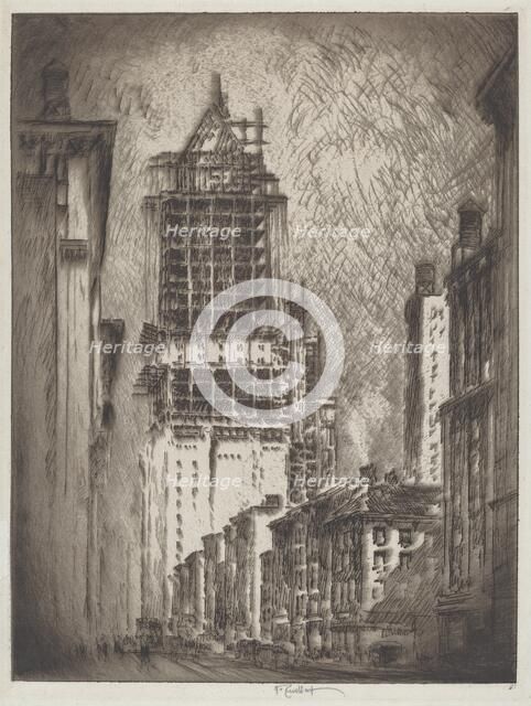 Lodgings for Gents, 1923. Creator: Joseph Pennell.