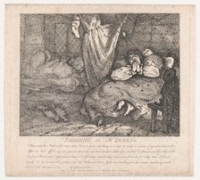 Lodging at M'Queen's (Picturesque Beauties of Boswell, Part the Second), June 20,..., June 20, 1786. Creator: Thomas Rowlandson
