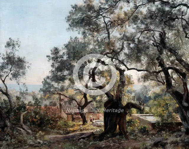 'Lodola, close to Menton', 1892.  Artist: Emmanuel Lansyer