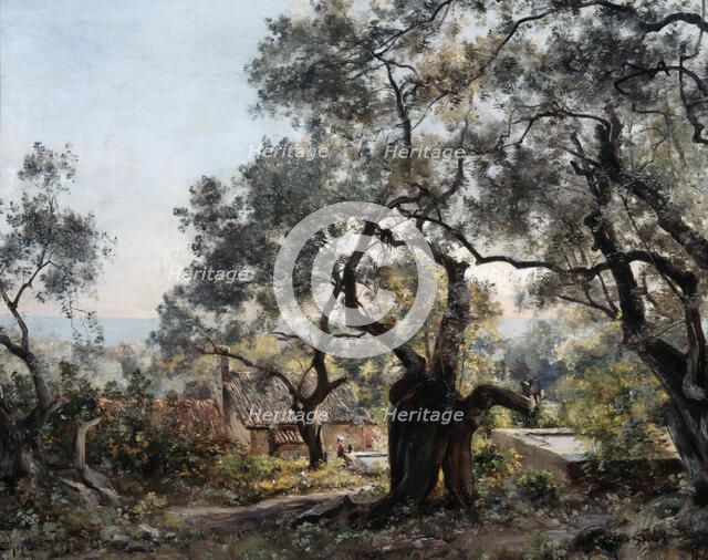 'Lodola, close to Menton', 1892.  Artist: Emmanuel Lansyer