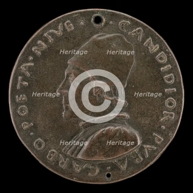 Lodovico Carbone, 1430-1485, Poet [obverse], c. 1462/1463. Creator: Sperandio Savelli.