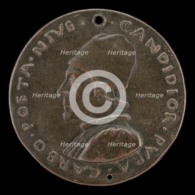 Lodovico Carbone, 1430-1485, Poet [obverse], c. 1462/1463. Creator: Sperandio Savelli.