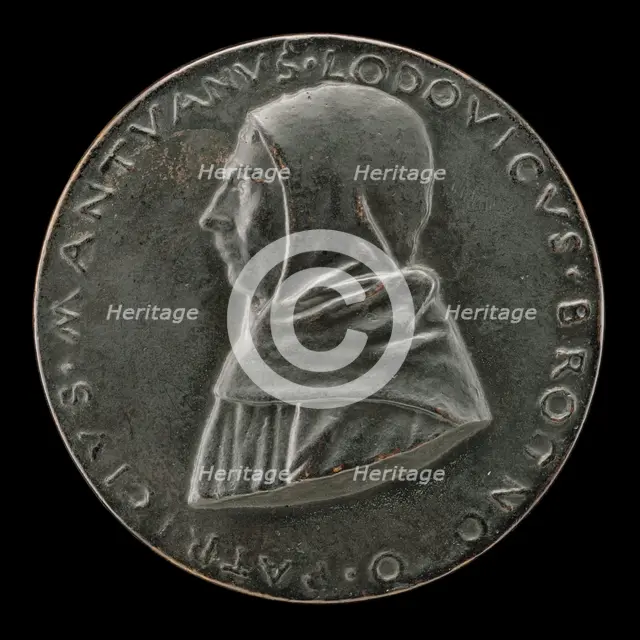 Lodovico Brognolo, of the Observant Friars, Patrician of Mantua [obverse], c. 1495/1496. Creator: Sperandio Savelli.