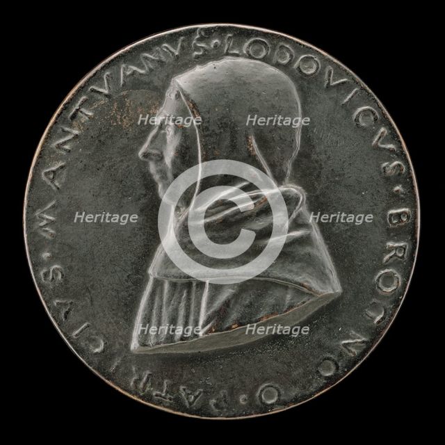 Lodovico Brognolo, of the Observant Friars, Patrician of Mantua [obverse], c. 1495/1496. Creator: Sperandio Savelli.