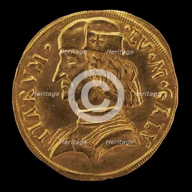 Lodovico II, 1438-1504, Marquess of Saluzzo 1475 [obverse], 15th century. Creator: Unknown.