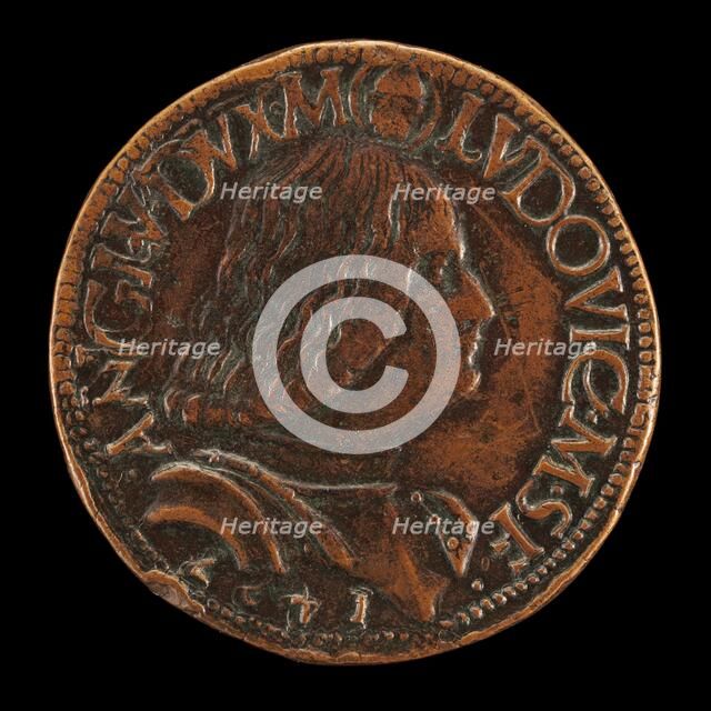 Lodovico Maria Sforza, called il Moro, 1451-1508, 7th Duke of Milan 1494-1500 [obverse], 1497. Creator: Unknown.