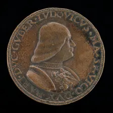 Lodovico Maria Sforza, called il Moro, 1452-1508, 7th Duke of Milan 1494-1500 [obverse], c. 1488. Creator: Cristoforo Foppa