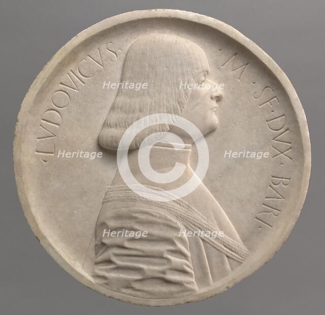 Lodovico Sforza, Duke of Bari, early 1490s. Creator: Benedetto Briosco.