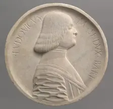 Lodovico Sforza, Duke of Bari, early 1490s. Creator: Benedetto Briosco
