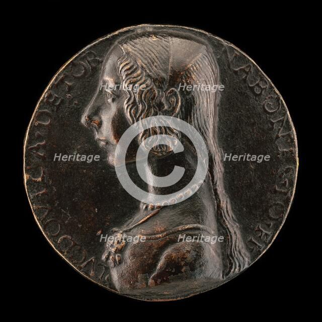 Lodovica Tornabuoni, Daughter of Giovanni Tornabuoni [obverse], c. 1485/1486. Creator: Niccolo Fiorentino.