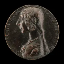 Lodovica Tornabuoni, Daughter of Giovanni Tornabuoni [obverse], c. 1485/1486. Creator: Niccolo Fiorentino