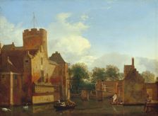 Loenerslot Castle in Holland, c1665-1670. Creator: Jan van der Heyden