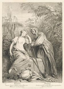 L'oeuvre d'Antoine Watteau (volume I), c. 1740. Creator: Various Artists after Antoine Watteau