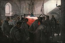 L'Office pour les morts au champ d'honneur 1916. Creator: Georges Bertin Scott