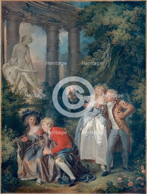 L'Offrande à Vénus (An Offering to Venus), 1786. Creator: Trinquesse, Louis Rolland (c. 1746-1800).