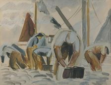 Lofoten fishermen, 1934. Creator: Ewald Dahlskog