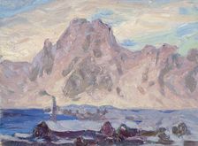 Lofoten in Violet. Study, 1934. Creator: Anna Katarina Boberg