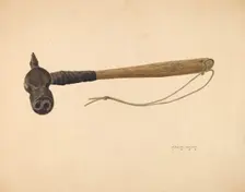 Log Marker, 1939. Creator: Frank Volem