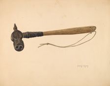 Log Marker, 1939. Creator: Frank Volem