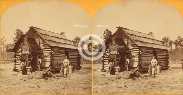 Log cabin, c1850-c1930. Creator: Unknown.