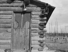 Log home, farm established 6 years ago, Priest River Peninsula, Bonner County, Idaho, 1939 Creator: Dorothea Lange