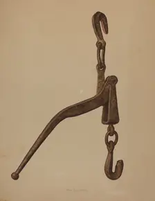 Log Load Tightener, 1939. Creator: Max Fernekes