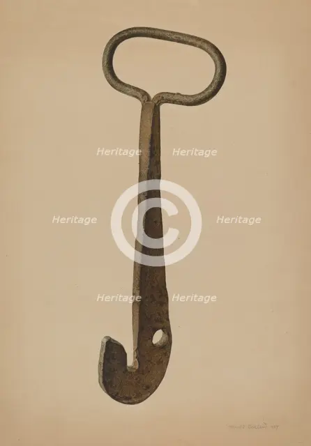 Log Loading Hook, 1939. Creator: Harold Ballerd.