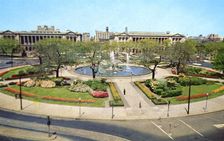Logan Circle, Philadelphia, Pennsylvania, USA, 1955