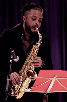 Logan Richardson, Watermill Jazz Club, Dorking, Surrey, Nov 2015. Artist: Brian O'Connor