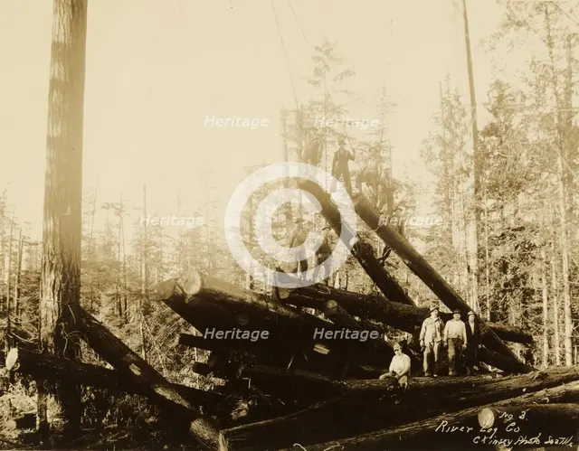 Loggers, about 1910-1930. Creator: Darius Kinsey.