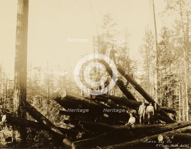 Loggers, about 1910-1930. Creator: Darius Kinsey.