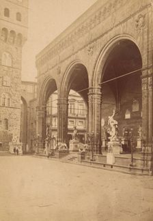 Loggia dei Lanzi, Florence, 1870-1880. Creator: Unknown