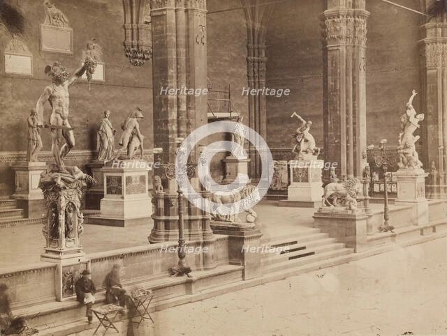 Loggia dei Lanzi, Florence, 19th century. Creator: Unknown.