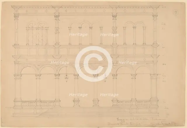 Loggia del Consiglio, Padua, c. 1898. Creator: John Russell Pope.