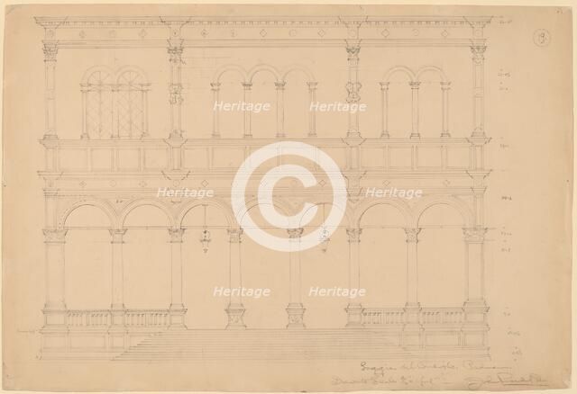 Loggia del Consiglio, Padua, c. 1898. Creator: John Russell Pope.