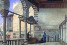 Loggia, Summer Reception, Memlook Radnau Bey's House, Cairo 1870. Artist: Frank Dillon