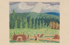 Logging Mill, 1920-1930. Creator: Mikulas Galanda