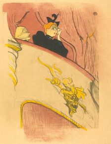 Loge with the Gilt Mask (La loge au mascaron doré), 1893. Creator: Henri de Toulouse-Lautrec