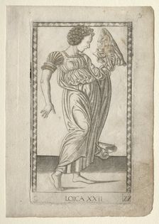 Logic (from the Tarocchi, series C: Liberal Arts, #22), before 1467. Creator: Master of the E-Series Tarocchi (Italian, 15th century)